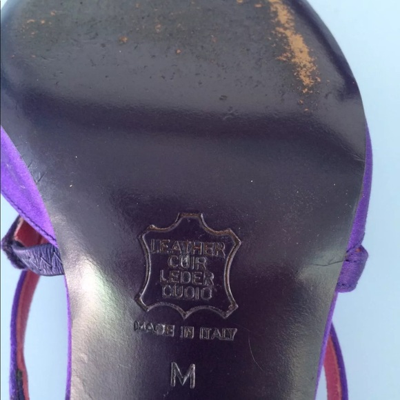 Fendi Purple Silk Heels Size 9 Gorgeous! - Picture 4 of 5